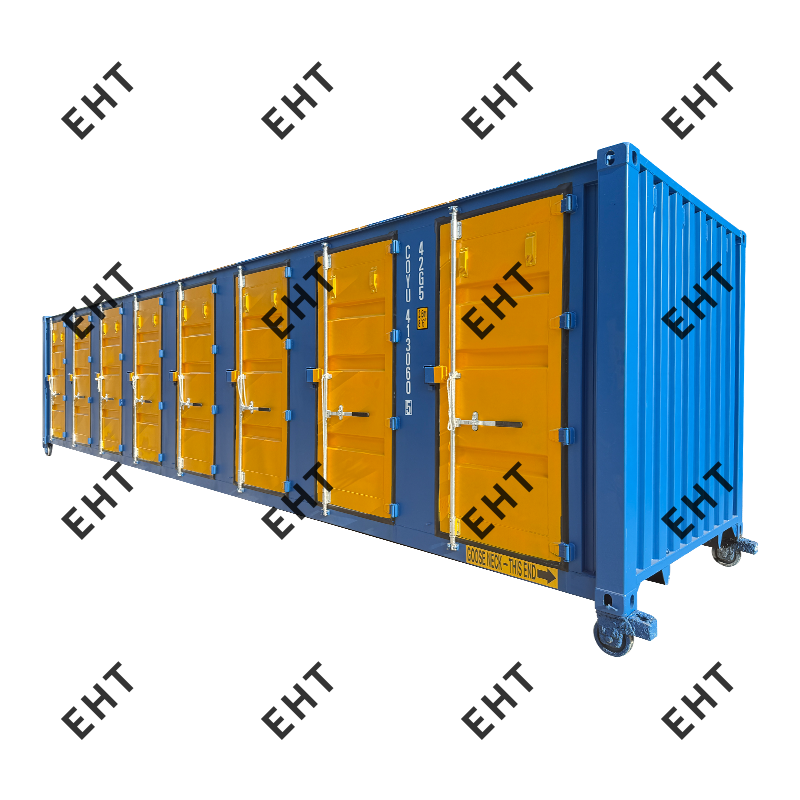 Contenedor de logística de alta resistencia de 40 pies de 8 puertas de 8 pies